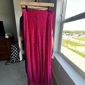 Sequin flare pants